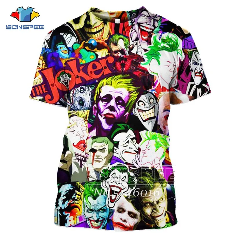 SONSPE 3D Print Harajuku Ha Ha Clown Joker Funny T-shirt Unisex Sweatshirt/zip hoodie coat Child Baby Casual t shirts tops X21
SONSPE 3D Print Harajuku Ha Ha Clown Joker Funny T-shirt Unisex Sweatshirt/zip hoodie coat Child Baby Casual t shirts tops X21