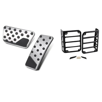 1 pair Rear Tail Light Guards Protector Covers & 1 set Gas and Brake Pedal Cover Set Foot Pedal Anti-Slip for Jeep
1 pair Rear Tail Light Guards Protector Covers & 1 set Gas and Brake Pedal Cover Set Foot Pedal Anti-Slip for Jeep