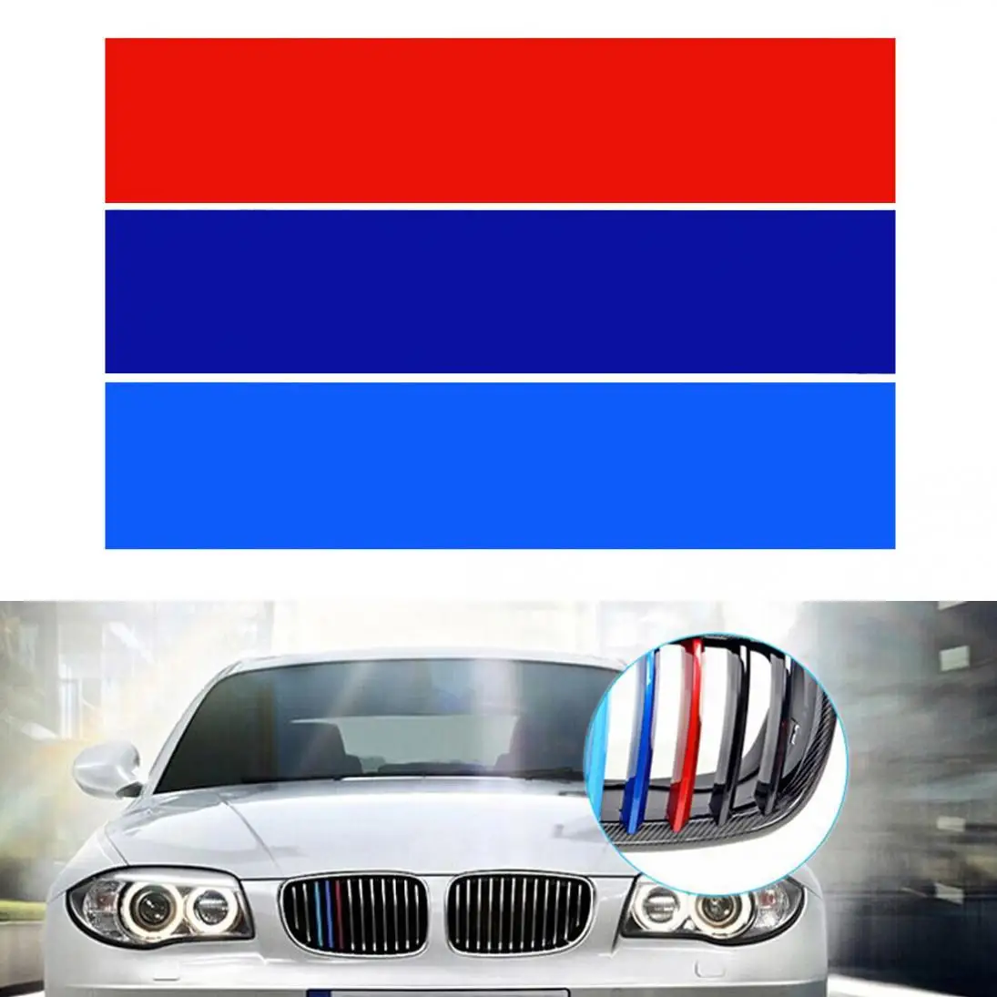 1set PVC Front Grill Stripe Decals M Power Sport Stickers fit for BMW M3 M5 M6 E46 E39 E60 E90
1set PVC Front Grill Stripe Decals M Power Sport Stickers fit for BMW M3 M5 M6 E46 E39 E60 E90