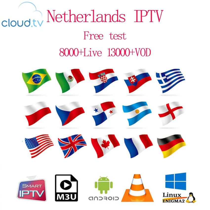 IPTV M3u Subscription Iptv Netherlands German Italy For Android Box Enigma2 Smart TV PC Linux
IPTV M3u Subscription Iptv Netherlands German Italy For Android Box Enigma2 Smart TV PC Linux