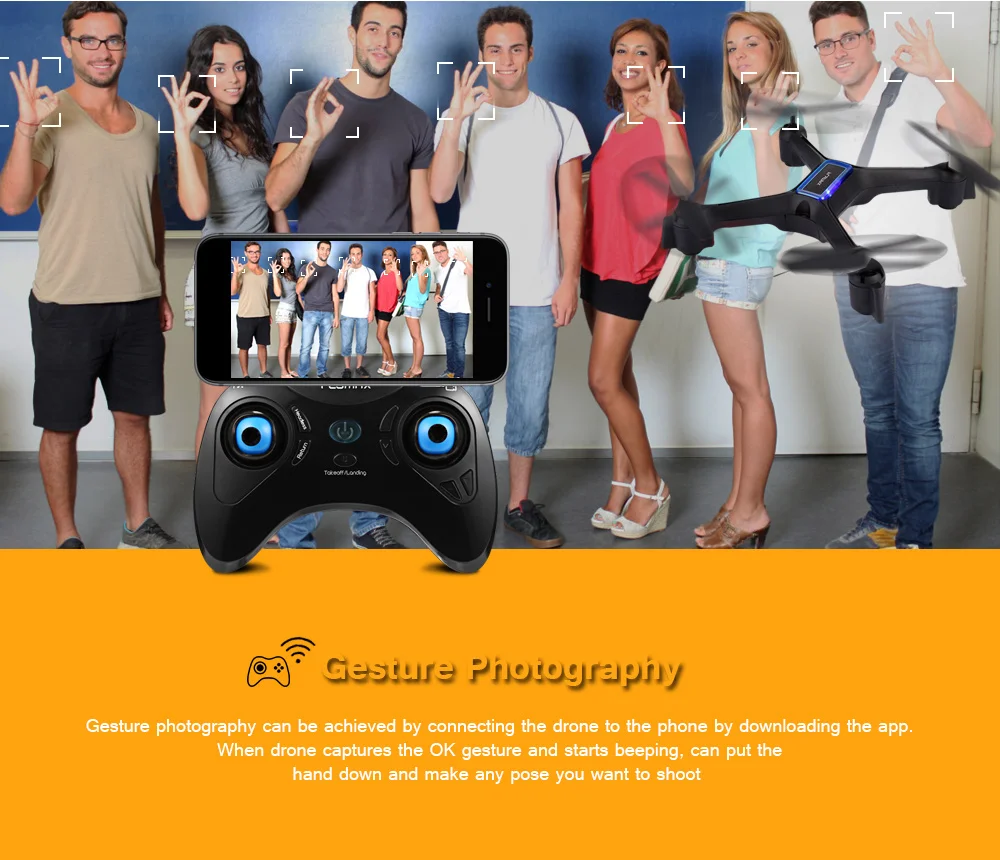 Flymax 2 WiFi Quadcopter 2.4G FPV Streaming Drone 