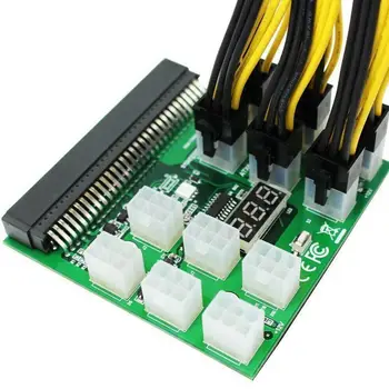 6Pin Power Module Breakout Board Kit with 12 Power Cords to 1600W GPU For HP LED PSU Replace Mining Ethereum Display
6Pin Power Module Breakout Board Kit with 12 Power Cords to 1600W GPU For HP LED PSU Replace Mining Ethereum Display