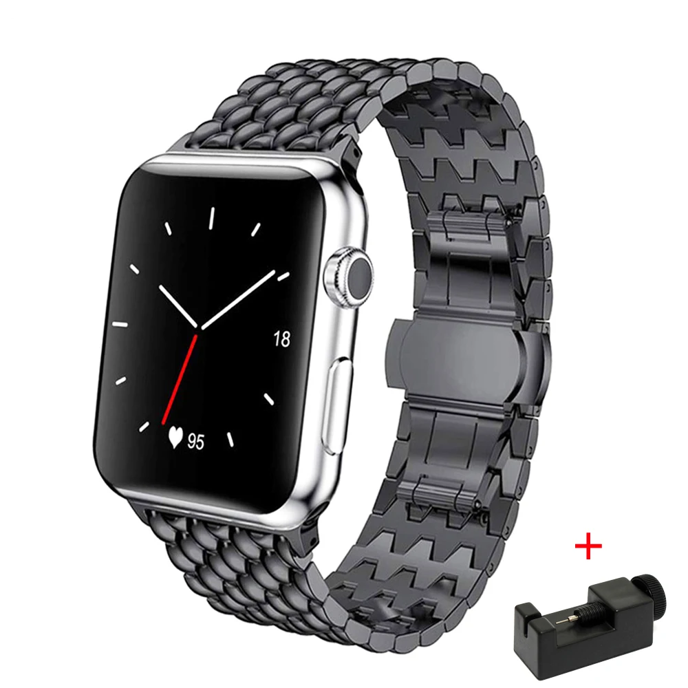 Strap For Apple watch band 44mm 40mm series 5 4 3 2 replacement watchband iwatch 42mm 38mm luxury stainless steel link bracelet
Strap For Apple watch band 44mm 40mm series 5 4 3 2 replacement watchband iwatch 42mm 38mm luxury stainless steel link bracelet