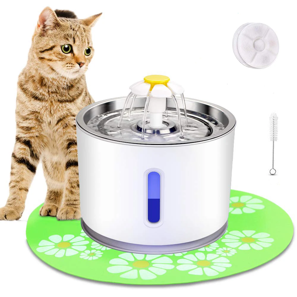 2.4L Automatic Pet Cat Water Fountain Quiet USB LED Dog Drinking Fountain Cat Drinker Feeder Bowl Pet Water Fountain Dispenser
2.4L Automatic Pet Cat Water Fountain Quiet USB LED Dog Drinking Fountain Cat Drinker Feeder Bowl Pet Water Fountain Dispenser