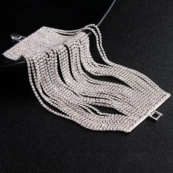 FUN-BEAUTY European and American Personality Tassel Claw Chain Bracelet 28 Rows AB Color Diamond Bracelet Bracelet 
FUN-BEAUTY European and American Personality Tassel Claw Chain Bracelet 28 Rows AB Color Diamond Bracelet Bracelet