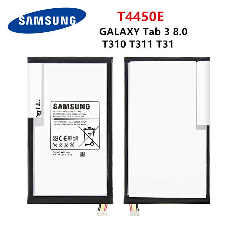SAMSUNG Orginal Tablet T4450E battery 4450mAh For Samsung Galaxy Tab 3 8.0 T310 T311 T315 SM-T310 SM-T311 T3110 E0288 E0396
SAMSUNG Orginal Tablet T4450E battery 4450mAh For Samsung Galaxy Tab 3 8.0 T310 T311 T315 SM-T310 SM-T311 T3110 E0288 E0396