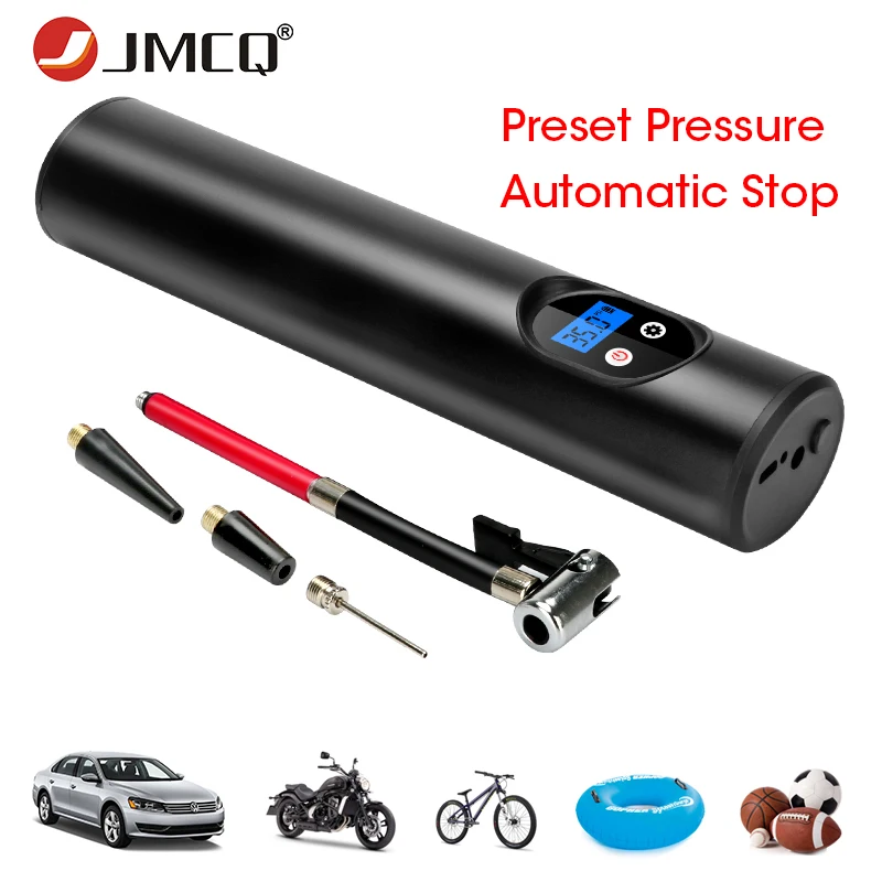 JMCQ Inflatable Pump Air compressor Tyre Inflator LCD Handheld 12V 150PSI USB Rechargeable Air Pump For Car Motorcycle Balls
JMCQ Inflatable Pump Air compressor Tyre Inflator LCD Handheld 12V 150PSI USB Rechargeable Air Pump For Car Motorcycle Balls
