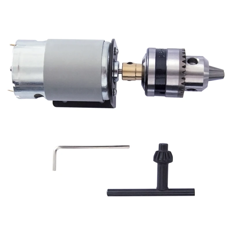 DC 12V Lathe Press Motor with Miniature Hand Drill Chuck and Mounting Bracket 555 DC Brush Motor 18000Rpm for Woodworking Tools
DC 12V Lathe Press Motor with Miniature Hand Drill Chuck and Mounting Bracket 555 DC Brush Motor 18000Rpm for Woodworking Tools