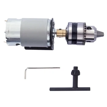 DC 12V Lathe Press Motor with Miniature Hand Drill Chuck and Mounting Bracket 555 DC Brush Motor 18000Rpm for Woodworking Tools
DC 12V Lathe Press Motor with Miniature Hand Drill Chuck and Mounting Bracket 555 DC Brush Motor 18000Rpm for Woodworking Tools