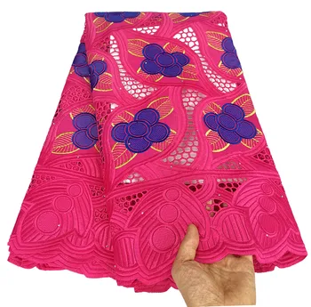 5 yard Swiss lace fabric Fuchsia 2020 latest embroidery African cotton fabrics high quality Swiss voile lace popular Dubai style 
5 yard Swiss lace fabric Fuchsia 2020 latest embroidery African cotton fabrics high quality Swiss voile lace popular Dubai style