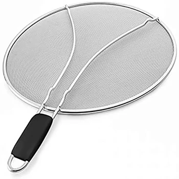 33cm Stainless Steel Oil Splatter Screen Mesh Pot Lid Cover Silver Oil Frying Pan Lid Cooking Tools Kitchen Accessories 
33cm Stainless Steel Oil Splatter Screen Mesh Pot Lid Cover Silver Oil Frying Pan Lid Cooking Tools Kitchen Accessories