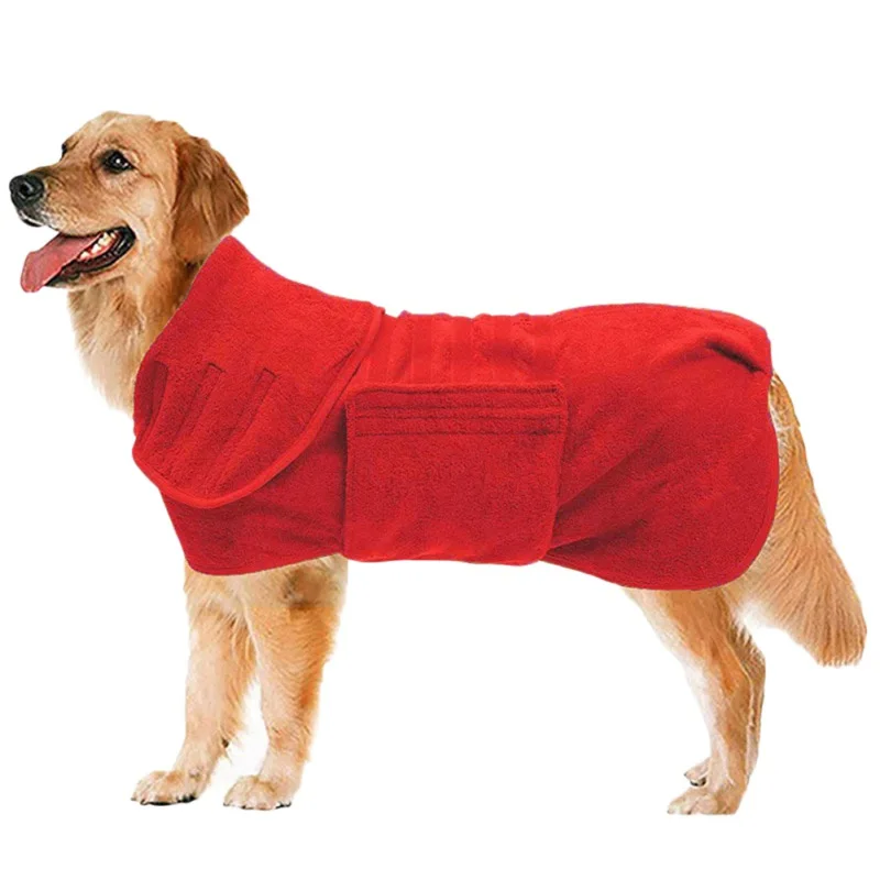 

Pet Bathrobe For Dog Drying Towel Quickly Absorbing Water Bath Towel Dog Cat Hooded Pet Bath Towel Grooming Pet Product