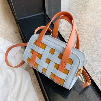 Small Weave PU Leather Crossbody Bags For Women 2020 Ladies Fashion Shoulder Handbags Female Travel Contrast Colors Totes 
Small Weave PU Leather Crossbody Bags For Women 2020 Ladies Fashion Shoulder Handbags Female Travel Contrast Colors Totes