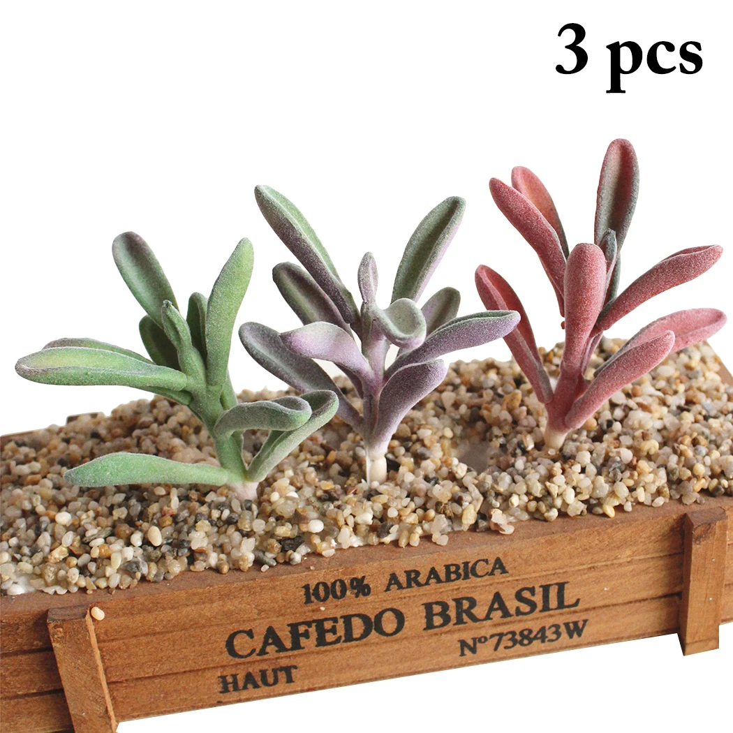 3pcs Artificial Succulents Home Garden Decoration Land Plants Grass Desert Artificial Plants Landscape Fake Flower Arrangement
3pcs Artificial Succulents Home Garden Decoration Land Plants Grass Desert Artificial Plants Landscape Fake Flower Arrangement