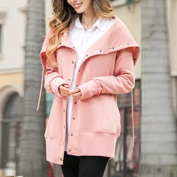 Hooded Windbreaker Autumn Women Casual Coat Turn-down Collar Overcoat Outerwear Coat Solid Color Trench Belt Slim Coat
Hooded Windbreaker Autumn Women Casual Coat Turn-down Collar Overcoat Outerwear Coat Solid Color Trench Belt Slim Coat