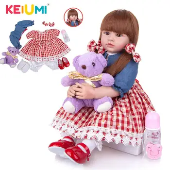 KEIUMI 24 Inch Princess Reborn Girl Baby Doll Silicone Vinyl Lifelike Toddler Bonecas Reborn Bebe Toys To Kid Birthday Gifts
KEIUMI 24 Inch Princess Reborn Girl Baby Doll Silicone Vinyl Lifelike Toddler Bonecas Reborn Bebe Toys To Kid Birthday Gifts