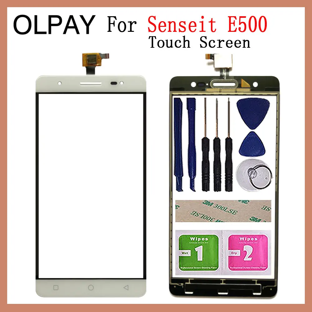 5 "дюймовый мобильный телефон сенсорный экран для Senseit E500 стекло дигитайзер