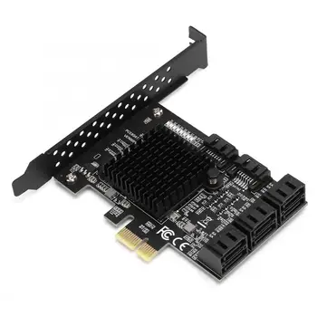 PCI-E to SATA3.0 Controller Expansion Board 8-Port SATA3.0 Interface Expansion Card Add on Cards Fit For Ubuntu for Windows 7/8
PCI-E to SATA3.0 Controller Expansion Board 8-Port SATA3.0 Interface Expansion Card Add on Cards Fit For Ubuntu for Windows 7/8