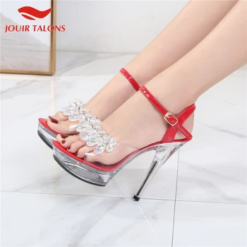 JOUIR TALONS Sexy Fetish High Heels Platform Crystals Transparent Big Size 43 Party Summer Sandals Woman Shoes Women
JOUIR TALONS Sexy Fetish High Heels Platform Crystals Transparent Big Size 43 Party Summer Sandals Woman Shoes Women