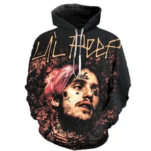 

Spring and Autumn Xxxtentacion Hoodie Men's Fashion Style Rapper Lil Peep 3d Print Model Long Sleeve Hip Hop Sweatshirt XL