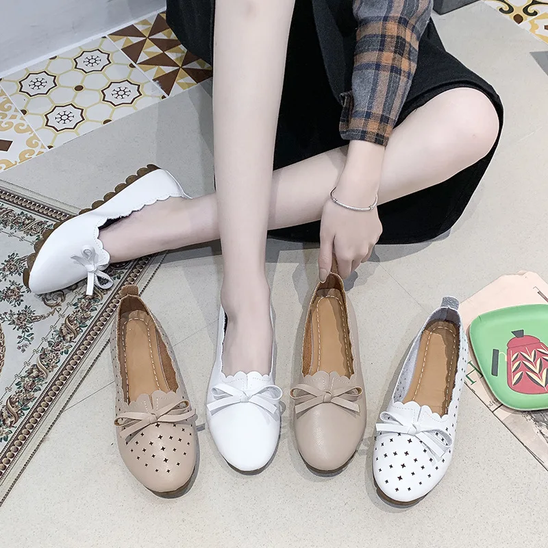 2020 Spring Korean-style New Style Bow Hollow out WOMEN'S Shoes Microfiber Soft-Sole Pregnant Women Flat Hipster WOMEN'S Shoes 
2020 Spring Korean-style New Style Bow Hollow out WOMEN'S Shoes Microfiber Soft-Sole Pregnant Women Flat Hipster WOMEN'S Shoes