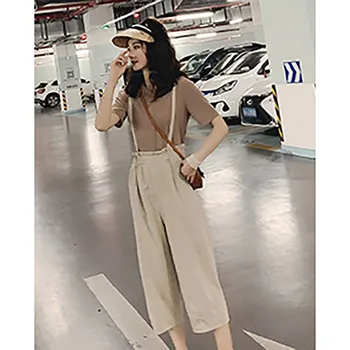 Women's Womens Clothing Two Piece Sweatsuit Fashion Casual Set O-neck Solid Top And Calf-length Overalls Set Conjuntos
Women's Womens Clothing Two Piece Sweatsuit Fashion Casual Set O-neck Solid Top And Calf-length Overalls Set Conjuntos