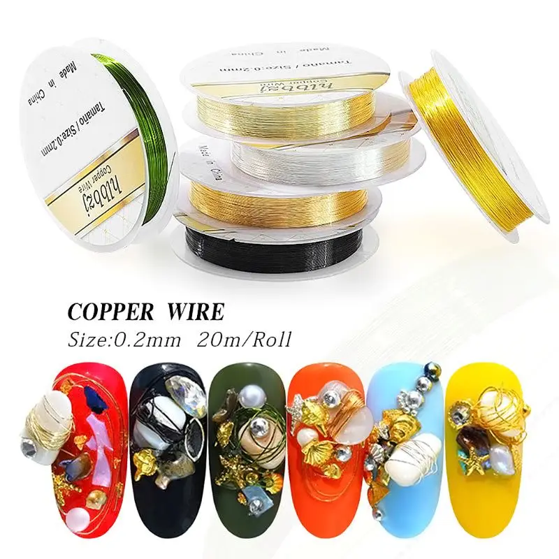 1 Roll Nail Accessories Handmade Wires No Fade Wrapping Rings Earrings 3D DIY Art Design Decorations Jewelry Manicure Tools
1 Roll Nail Accessories Handmade Wires No Fade Wrapping Rings Earrings 3D DIY Art Design Decorations Jewelry Manicure Tools