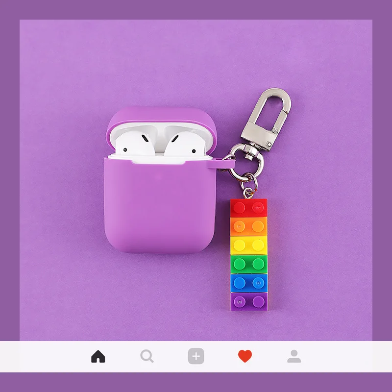Luxury Rainbow Wooden Keychain Decor Silicone Earphone Case for Apple Airpods Bluetooth Headphones Charging Box Protect Cover
Luxury Rainbow Wooden Keychain Decor Silicone Earphone Case for Apple Airpods Bluetooth Headphones Charging Box Protect Cover