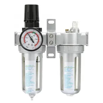1/4"/3/8"/1/2" Air Compressor Pressure Regulator Filter Lubricator Oil Water Regulator with Gauge Air Hose Filter High Quality
1/4"/3/8"/1/2" Air Compressor Pressure Regulator Filter Lubricator Oil Water Regulator with Gauge Air Hose Filter High Quality