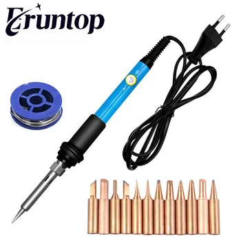 1 Set Blue 60W Portable Adjustable Temperature Electric Soldering Iron Heat Pencil with 12PCS Copper Tips Solder Wire
1 Set Blue 60W Portable Adjustable Temperature Electric Soldering Iron Heat Pencil with 12PCS Copper Tips Solder Wire