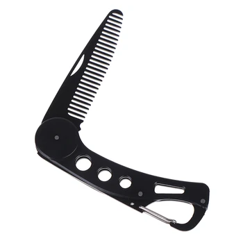 1PC Black Stainless Beard Comb For Men Foldable Male Moustache Comb Styling Tool Folding Pocket Clip Hair Moustache Beard Comb
1PC Black Stainless Beard Comb For Men Foldable Male Moustache Comb Styling Tool Folding Pocket Clip Hair Moustache Beard Comb