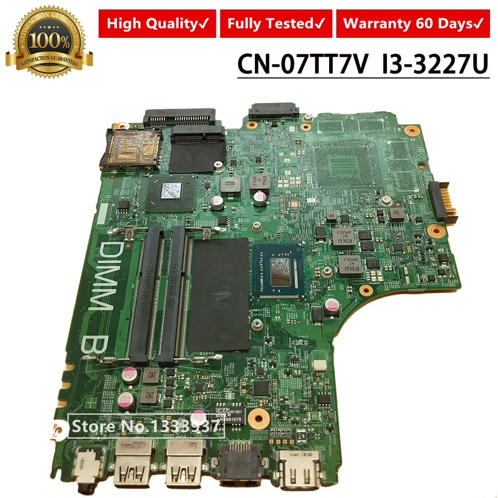 12204-1 5J8Y4 FOR Dell for Inspiron 3421 5421 Laptop Motherboard with SR0XF I3-3227U CN-07TT7V 07TT7V 7TT7V MainBoard
12204-1 5J8Y4 FOR Dell for Inspiron 3421 5421 Laptop Motherboard with SR0XF I3-3227U CN-07TT7V 07TT7V 7TT7V MainBoard