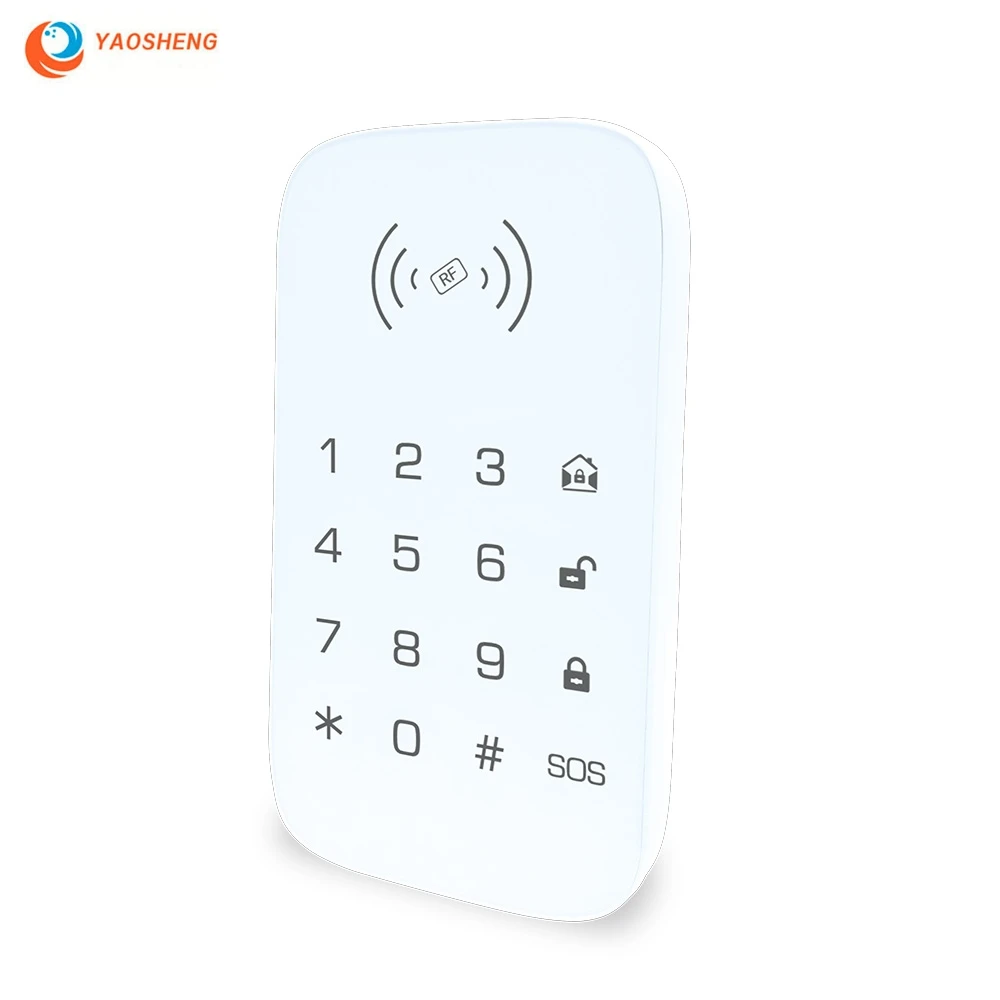 YAOSHENG Wireless keypad for smart home security system extention keypad for burglar fire alarm host control panel support RFID
YAOSHENG Wireless keypad for smart home security system extention keypad for burglar fire alarm host control panel support RFID