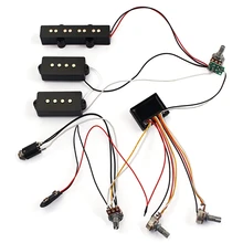 3 Band Equalizer EQ Preamp Circuit Bass Guitar Tone Control Wiring Harness and JP Pickup Set for Active Bass Pickup
3 Band Equalizer EQ Preamp Circuit Bass Guitar Tone Control Wiring Harness and JP Pickup Set for Active Bass Pickup