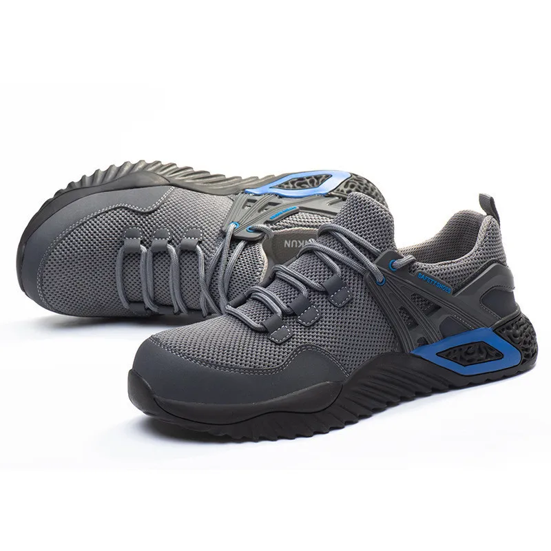 Men's Protective Shoes, Breathable Safety Shoes, Lightweight, Drop-Proof, Work, Puncture-Proof Safety Boots, Men's Casual Shoes image 4