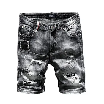 MORUANCLE Fashion Men's Destroyed Denim Shorts With Holes Summer Ripped Short Jeans Streetwear Washed Stretch Grey Size 29-36
MORUANCLE Fashion Men's Destroyed Denim Shorts With Holes Summer Ripped Short Jeans Streetwear Washed Stretch Grey Size 29-36