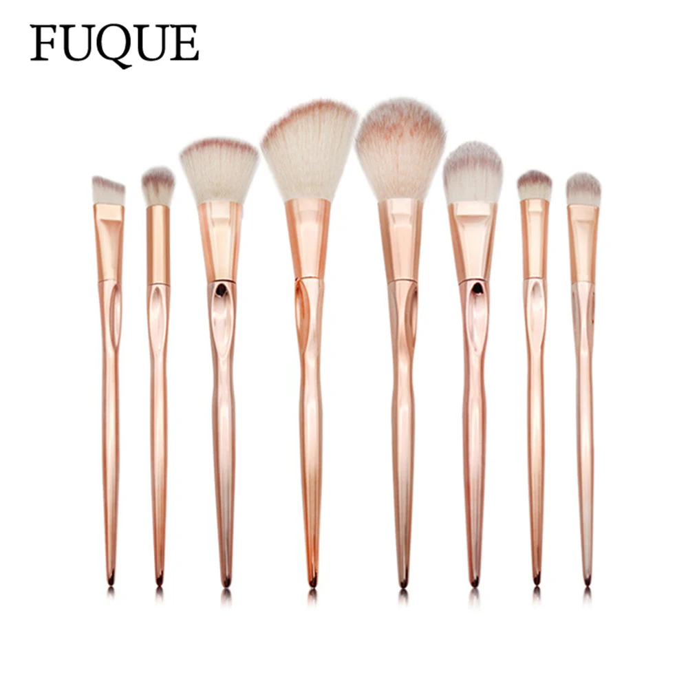 FUQUE 4/8 Pcs Set Rose Gold Heart Shape Makeup Brushes Cosmetic Face Foundation Powder Eyeshadow Make Up Tool Kit Maquiagem
FUQUE 4/8 Pcs Set Rose Gold Heart Shape Makeup Brushes Cosmetic Face Foundation Powder Eyeshadow Make Up Tool Kit Maquiagem