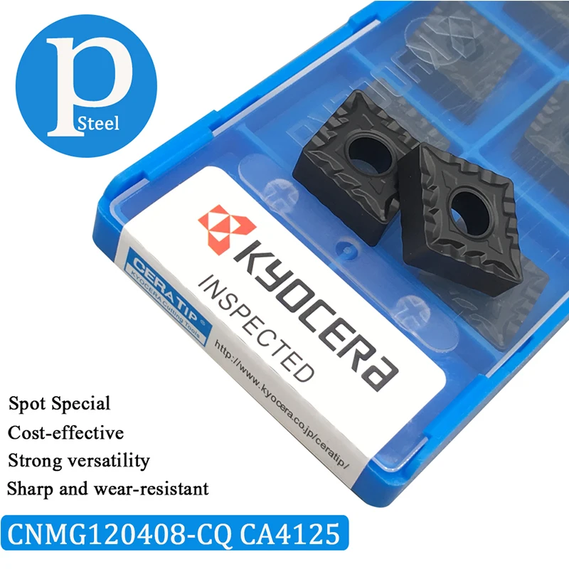 10PCS CNMG120408 CQ CA4125 External Turning Tools Kyocera High quality CNMG 120408 Carbide insert Lathe cutter Tool For Steel
10PCS CNMG120408 CQ CA4125 External Turning Tools Kyocera High quality CNMG 120408 Carbide insert Lathe cutter Tool For Steel