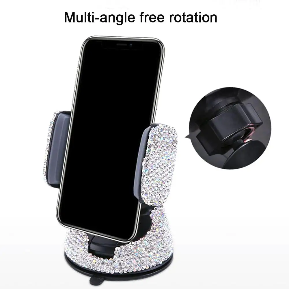 Bling Bling Diamond Car Studded Suction Cup Mobile Phone Holder Navigation Bracket Air Outlet Car Phone Stand Multifunctional
Bling Bling Diamond Car Studded Suction Cup Mobile Phone Holder Navigation Bracket Air Outlet Car Phone Stand Multifunctional