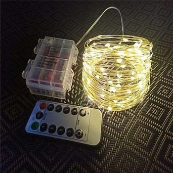 Nicoail LED String Light Copper Wire REMOTE CONTROL AA Battery Garland Decoration 5M 10M 20M Party Wedding Christmas Lights
Nicoail LED String Light Copper Wire REMOTE CONTROL AA Battery Garland Decoration 5M 10M 20M Party Wedding Christmas Lights