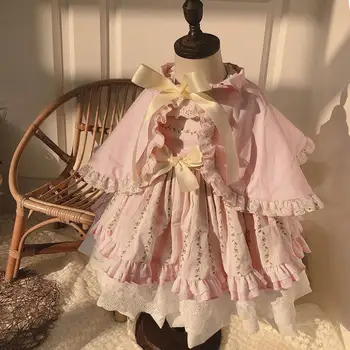 2PCS Summer Easter Floral Sleeveless Vintage Dress +shawl Spanish Lolita Princess Dress for Girls Birthday Party Vestidos Y2776
2PCS Summer Easter Floral Sleeveless Vintage Dress +shawl Spanish Lolita Princess Dress for Girls Birthday Party Vestidos Y2776