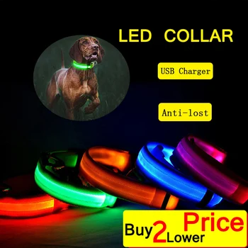 Luminous Dog Collar Leash USB Charging LED Light Flashing Nylon Led Puppy Collar Small Medium Large Dog Walking Safe PetSupplies
Luminous Dog Collar Leash USB Charging LED Light Flashing Nylon Led Puppy Collar Small Medium Large Dog Walking Safe PetSupplies