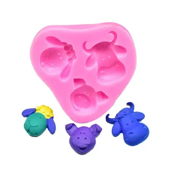 Animals Sugarcraft Silicone Mold For Cake Decorating Cow Sheep Pig Head Fondant Cupcake Form Chocolate Mould
Animals Sugarcraft Silicone Mold For Cake Decorating Cow Sheep Pig Head Fondant Cupcake Form Chocolate Mould