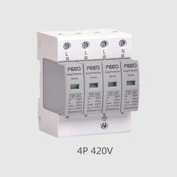 20KA~40KA ~420V 4P AC SPD House Surge Protector Protective Arrester Device Lightning protection 
20KA~40KA ~420V 4P AC SPD House Surge Protector Protective Arrester Device Lightning protection