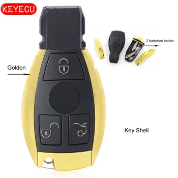 KEYECU Golden Waterproof Remote Shell for Mercedes-Benz 2005-2008 Year Small Pcb Board(Small Button With Light) 2 Battries Holde
KEYECU Golden Waterproof Remote Shell for Mercedes-Benz 2005-2008 Year Small Pcb Board(Small Button With Light) 2 Battries Holde