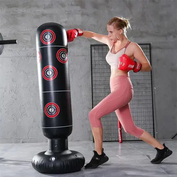 PVC Inflatable Boxing Punching Bag 150/160cm Standing Training Tool Gym Tumbler Pressure Relief Sandbag Muay Thai Training
PVC Inflatable Boxing Punching Bag 150/160cm Standing Training Tool Gym Tumbler Pressure Relief Sandbag Muay Thai Training