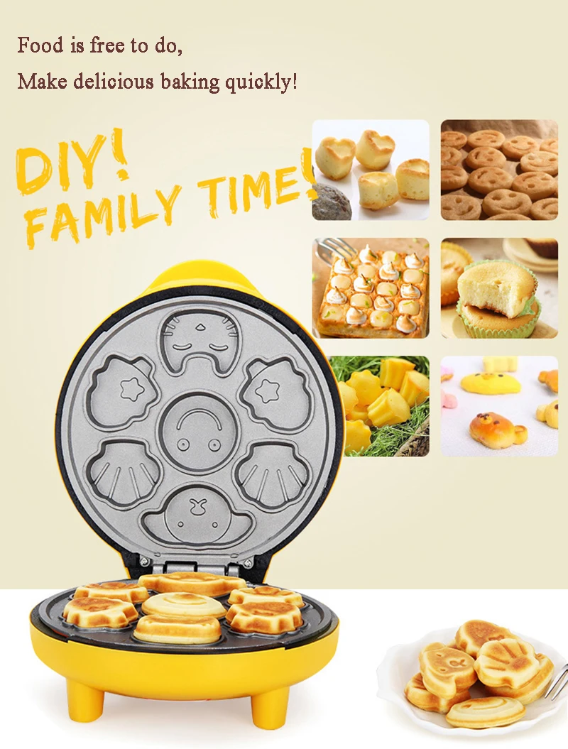 Description Picture 4 of item220V Household Auto Cake Maker Portable Breakfast Machine Pancake Bread Machine Double-sided Baking Brotmaschine Kuchenmaschine