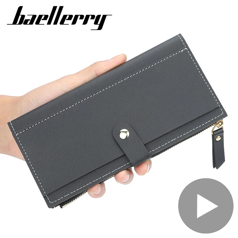 Фото Lady Long Phone with Zipper Coin Card Holder for Female Women Wallet Purse Money Clutch Bag 2019 Girl Big Partmone Coughs Vallet | Багаж и