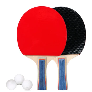 1Pair Table Tennis Rackets Professional Rubber Carbon Pingpong Racket Short Long Handle Table Tennis Training With 3 Balls
1Pair Table Tennis Rackets Professional Rubber Carbon Pingpong Racket Short Long Handle Table Tennis Training With 3 Balls