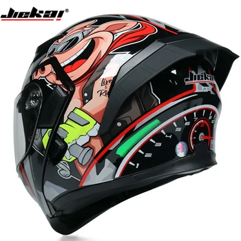 JIEKAI Motorcycle Helmet Men's and Women's Double Lens Open Helmet Half Cover motocross helmet
JIEKAI Motorcycle Helmet Men's and Women's Double Lens Open Helmet Half Cover motocross helmet
